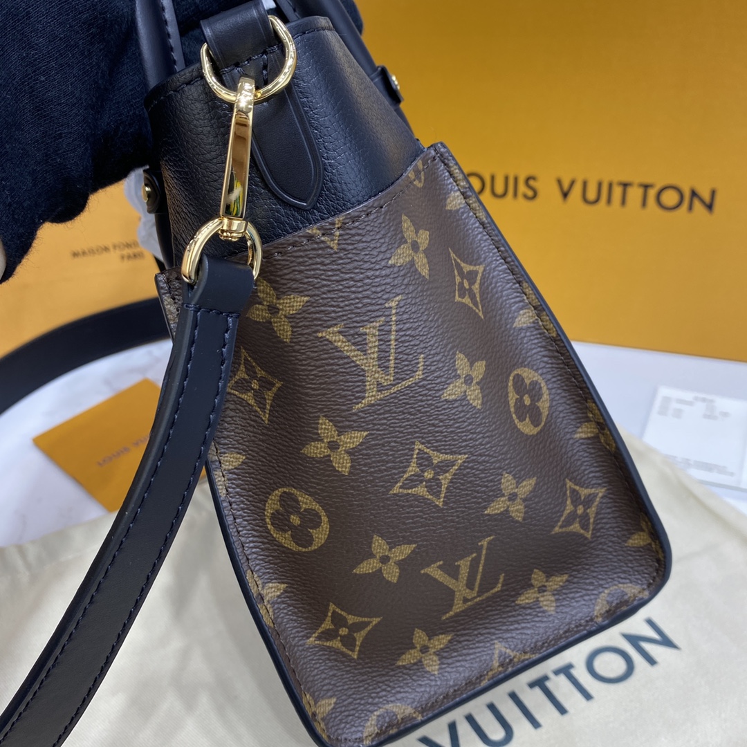 Louis Vuitton ON MY SIDE PM Tote Bag M57728 Black